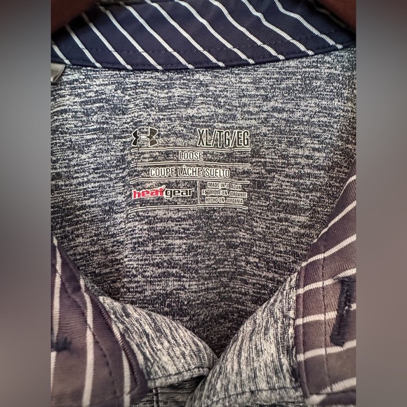 Men’s Under Armour Playoff Golf Polo Blue XL - Picture 5 of 7